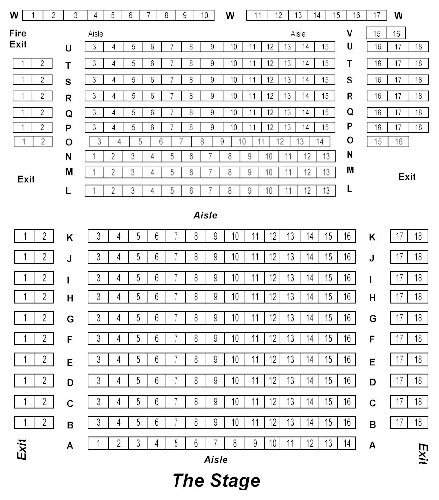 The Rotherham Civic Theatre Seating Plan