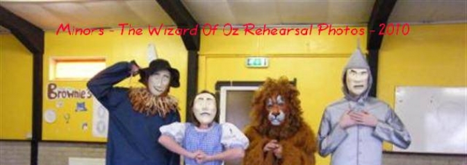 The Wizard Of Oz - Maltby Minors Rehearsal Photos